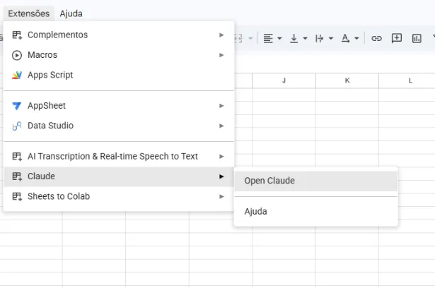 Claude no Google Workspace: Sheets, Docs e Slides