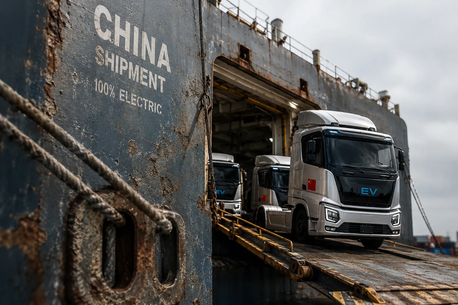 Fabricantes chineses invadem mercado europeu de caminhões elétricos com preços até 30% menores